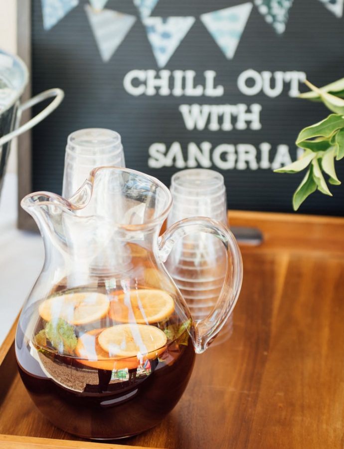 Red, White and Festive Sangria
